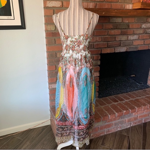 Anthropologie Floral Bohemian Boho Maxi Dress 4P - Picture 3 of 7